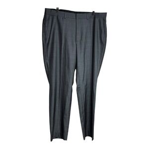 Mens Gray Dress Pants Trousers Business Casual Office Career